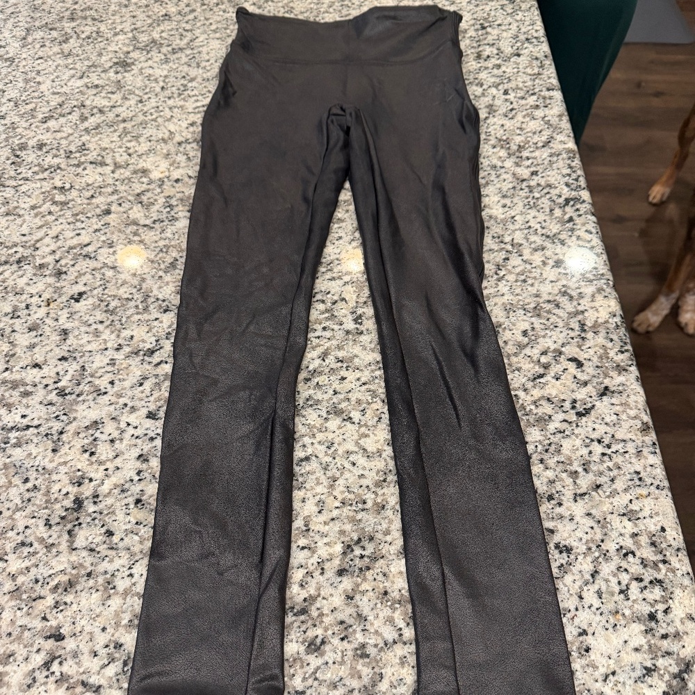 Spanx Faux Leather Leggings Black - Small